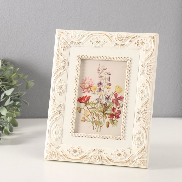 Фоторамка МДФ 10х15 см "Узоры и цветы" 2,1х20х25 см