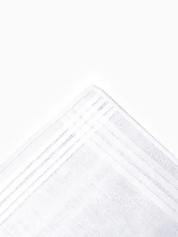 Набор носовых платков "Этель" White cotton 28х28 см - 6 шт, белый , хл 100%