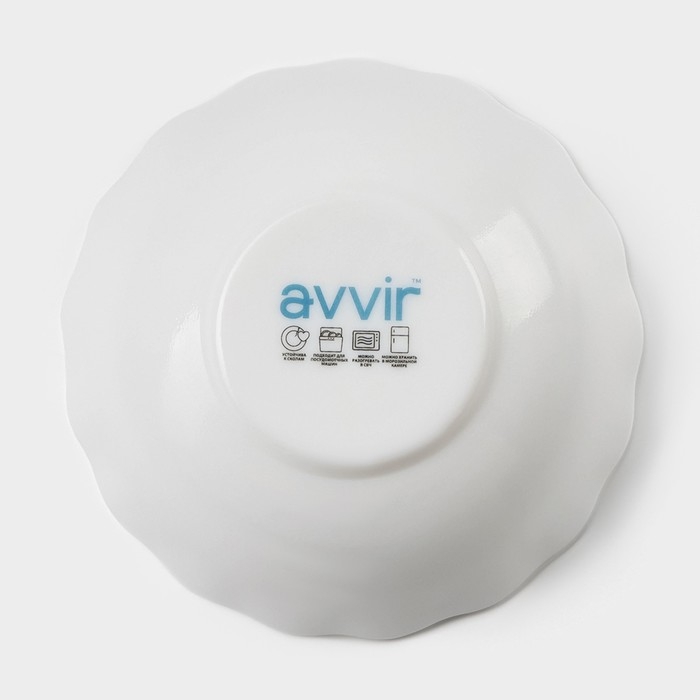 Салатник «Дива», 430 мл, d=15,5 см, стеклокерамика, цвет белый Салатник «Дива», 430 мл, d=15,5 см, стеклокерамика, цвет белый