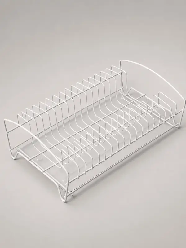 Сушилка для посуды с поддоном, 39&times;25&times;12 см, белый