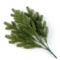 Еловая ветка зелёная, размер: 47 &times; 31 см, 1 шт.