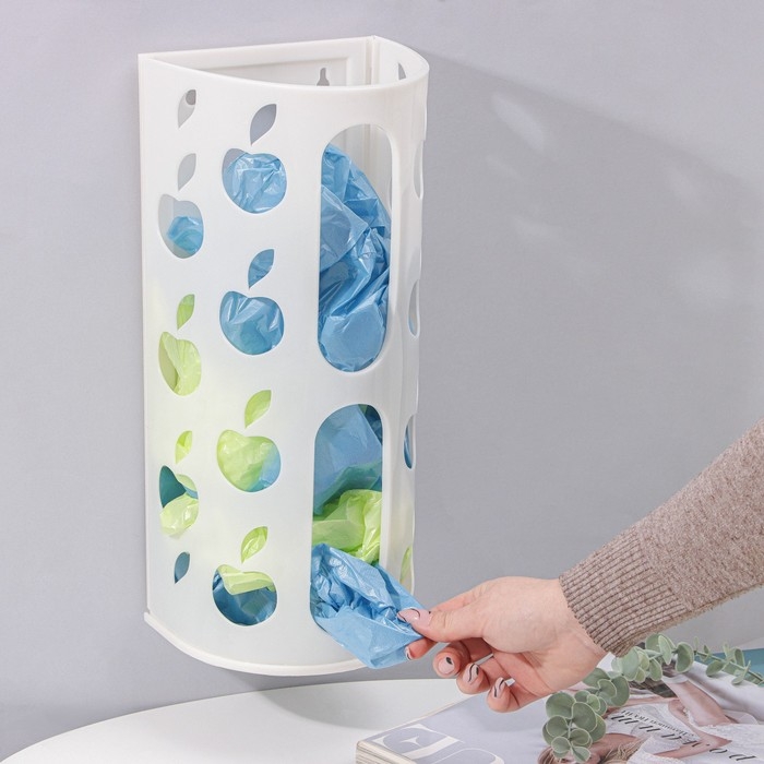 Корзина для пакетов, 16×13,5×37,5 см, цвет МИКС Корзина для пакетов, 16×13,5×37,5 см, цвет МИКС