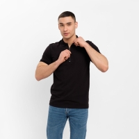 Футболка (поло) мужская MINAKU REGULAR FIT: цвет чёрный, р-р 54