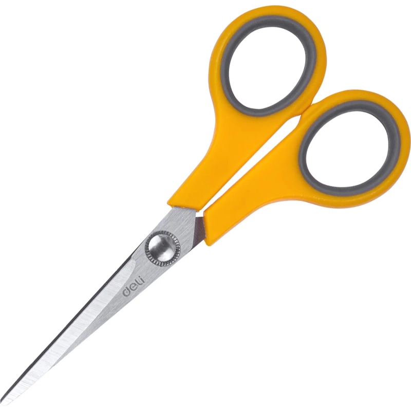 Ножницы Deli E6005 Soft-touch офисные 140мм сталь ассорти блистер