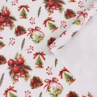 Бумага упаковочная глянцевая &laquo;Украшения&raquo;, 1 лист, 70 х 100 см