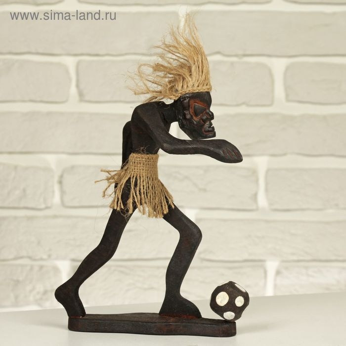 Сувенир «Абориген-футболист», 8×12×21 см, дерево Сувенир «Абориген-футболист», 8×12×21 см, дерево