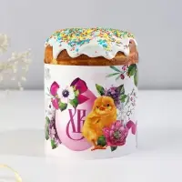 Форма ободок для кулича «ХВ» на пасху, 32.2×9 см