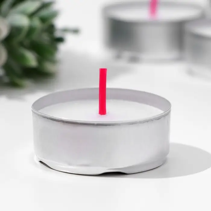 Набор свечей чайных в гильзе, 25 шт, без запаха Набор свечей чайных в гильзе, 25 шт, без запаха