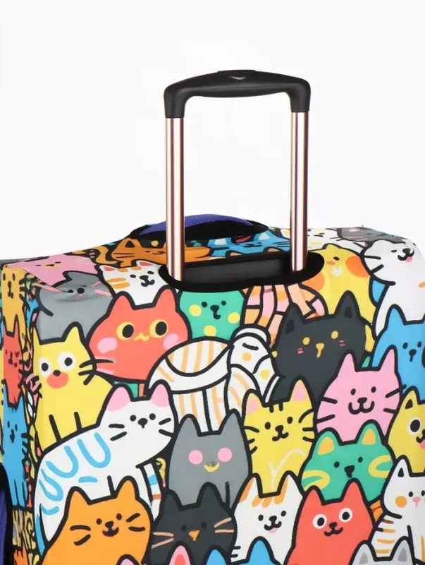 Чехол для чемодана &laquo;Котики&raquo;, 24", разноцветный
