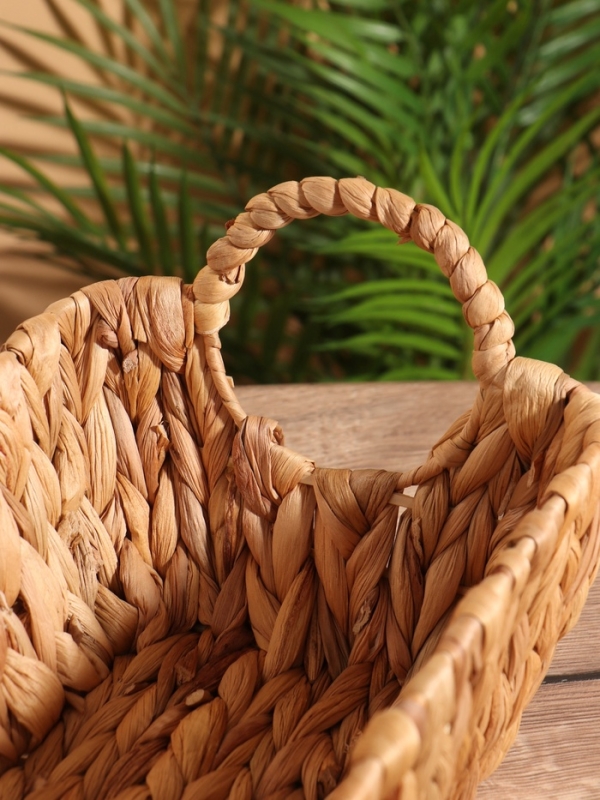 Корзина плетеная 34х20х17 см, водный гиацинт