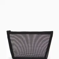Косметичка Classic, сетка, на молнии, чёрная