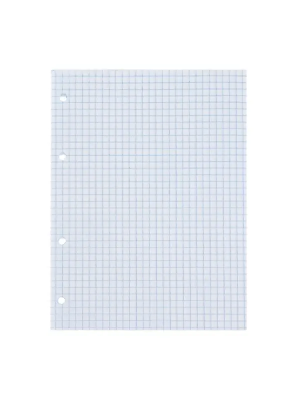 Сменный блок для тетрадей на кольцах А5, 80 листов в клетку, Calligrata, белый 100%