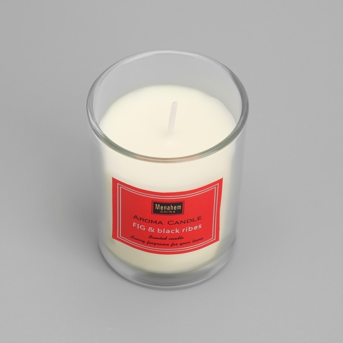 Набор свечей ароматических  Набор свечей ароматических "Aroma Candle", инжир и черная смородина, 3 шт