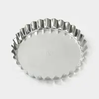 Форма для выпечки, d=21 см, h=3.3 см, жесть, серебристая