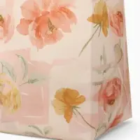 Сумка пляжная Цветы, 50*20*40, отд без молнии, розовый