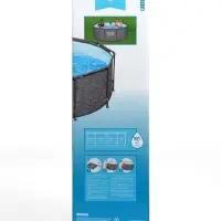 Бассейн каркасный Steel Pro, 305&times;100 см, круглый, цвет графит, 561MQ Bestway