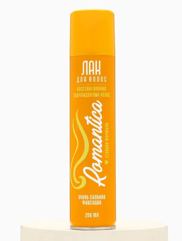 Лак для волос &laquo;Романтика&raquo; очень сильная фиксация с провитамином В5, 200 мл