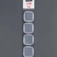 Баночки для хранения мелочей, 4 шт., 3.4&times;3.4&times;1.8 см, прозрачный