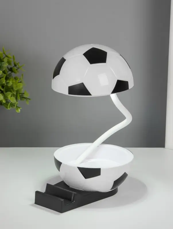 Ночник подставка под телефон "Футбольный мяч" 4хLED 3Вт 5V USB АКБ 2 режима 9,5х12,5х10 см   1091621