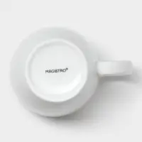 Кружка Magistro White gloss, 400 мл, фарфор, белая