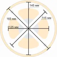 Вентиляционный клапан, d=125 м, деревянный, &laquo;Добропаровъ&raquo;