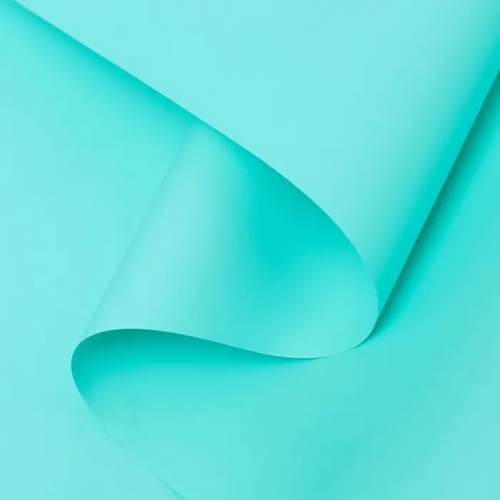 Пленка для цветов тонированная, матовая, бирюза, 0.5&times;10 м, 65 мкм