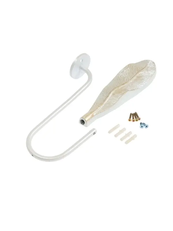 Крючок для штор CAPPIO KS040, цвет белый с золотом, набор 2 шт Крючок для штор CAPPIO KS040, цвет белый с золотом, набор 2 шт