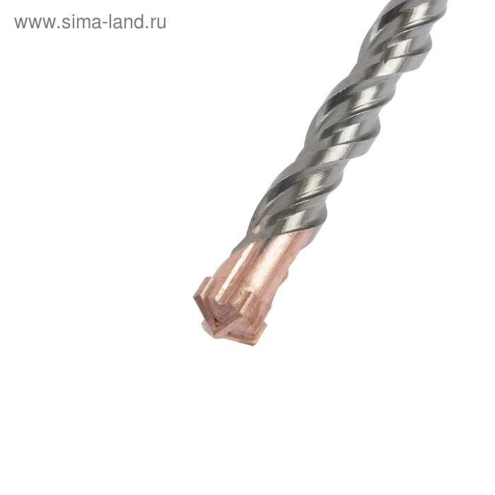 Бур по бетону ТУНДРА, крестовый наконечник, двойная спираль, SDS-plus, 14 х 210 мм Бур по бетону ТУНДРА, крестовый наконечник, двойная спираль, SDS-plus, 14 х 210 мм