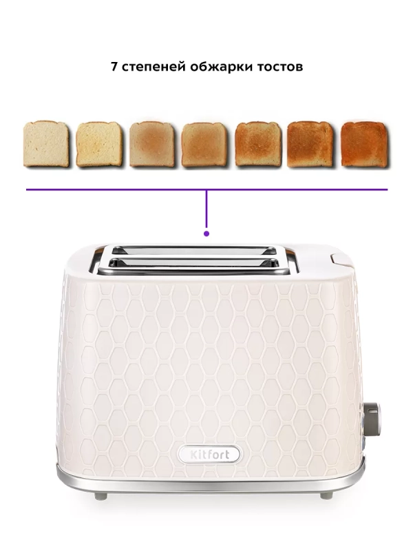 Тостер для хлеба с поддоном КТ-6075 - 930 Вт Тостер для хлеба с поддоном КТ-6075 - 930 Вт