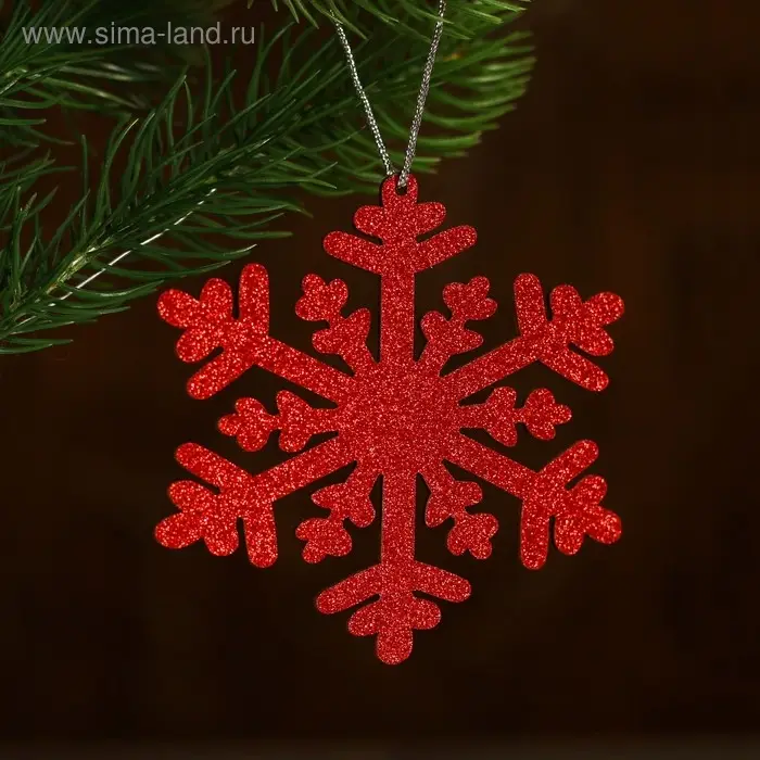 Елочная игрушка «Снежный блеск», МИКС Елочная игрушка «Снежный блеск», МИКС