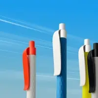 Ручка шариковая Prodir QS01 PMP-P, желтая с белым