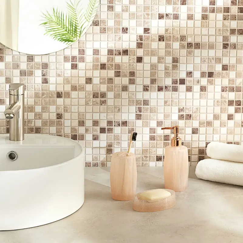 VETTA Стакан для ванной комнаты "Лунный камень", полистирол