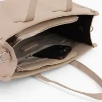 Сумка женская тоут TEXTURA на молнии, с кошельком, 30&times;10&times;24 см, бежевый