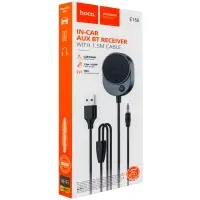 Блютуз ресивер E150 HOCO серый