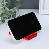 Сувенир полистоун подставка под телефон "Манэки-нэко с пожеланием" 5,8х8,5х6,5 см