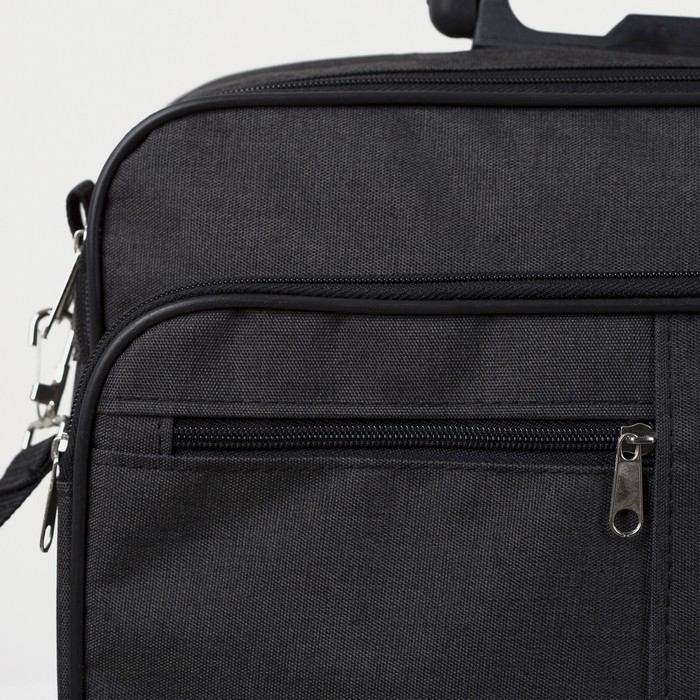 Сумка мужская «ЗФТС», цвет чёрный Сумка мужская «ЗФТС», цвет чёрный