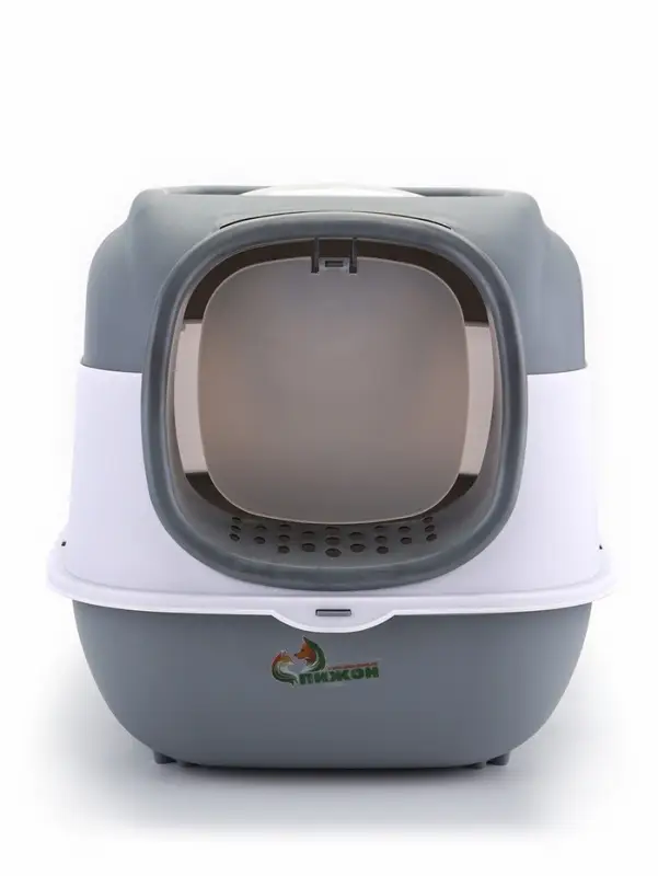 Туалет закрытый с УФ-лампой и миской 52×38×37 см, серый Туалет закрытый с УФ-лампой и миской 52×38×37 см, серый