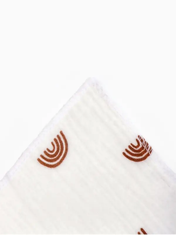 Платки носовые детские &laquo;Крошка Я&raquo; Beige rainbow, 20&times;20 см - 6 шт., муслин, 100 % хлопок