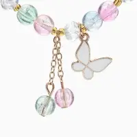 Браслет с подвесками &laquo;Сахарный. Бабочка&raquo;, d=6 см, шар №8, разноцветный в золоте