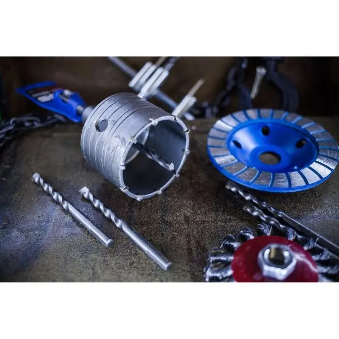 Коронка буровая в сборе ТУНДРА, SDS-plus, М22&times;68 мм