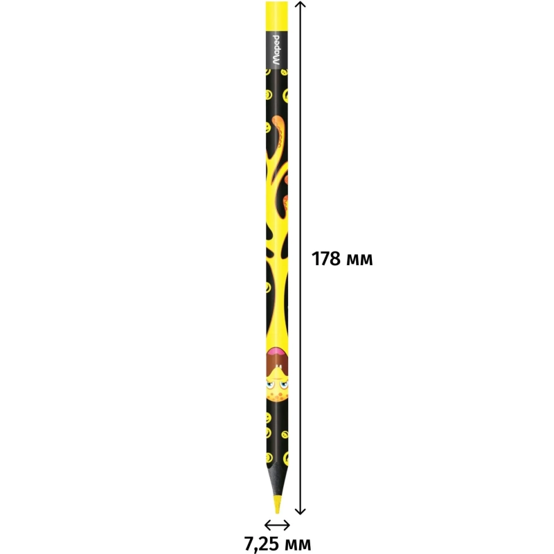 Набор для рисования Maped COLOR'PEPS MONSTER:12 флом,15 пласт.цв.кар,984718