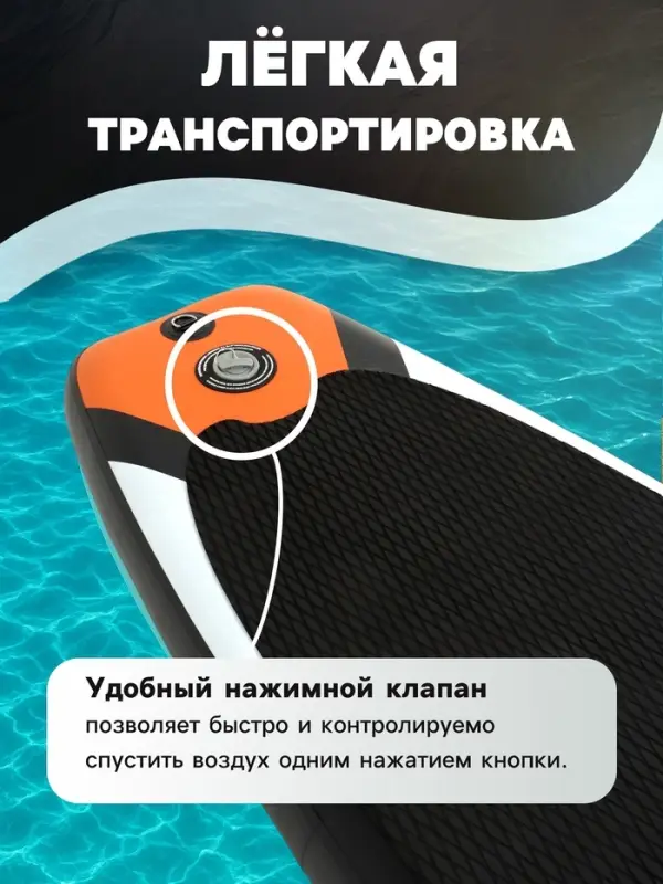 Сапборд надувной TOURING KELPIE 12.6", 383&times;80&times;15 см