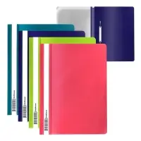 Папка-скоросшиватель А4 180 мкм, ErichKrause Matt-touch Reef, текстура &laquo;без отпечатков&raquo;, яркие трендовые, прозрачный верх