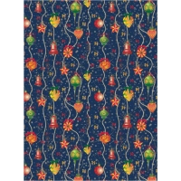 Бумага упаковочная для сувенирной продукции  80 г/м2 / 100х70 арт.95232