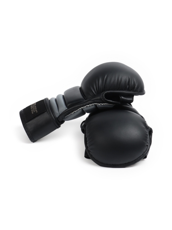 Перчатки для ММА гибрид FIGHT EMPIRE, BLACK-L, чёрные, размер L