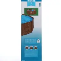 Бассейн каркасный Steel Pro, 305&times;100 см, круглый, цвет рейка, 561VM Bestway