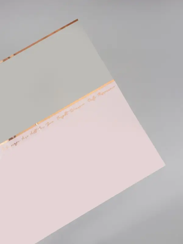 Плёнка для цветов &laquo;Полоса с окном&raquo;, розовая с золотым, 57&times;57&plusmn;2 см