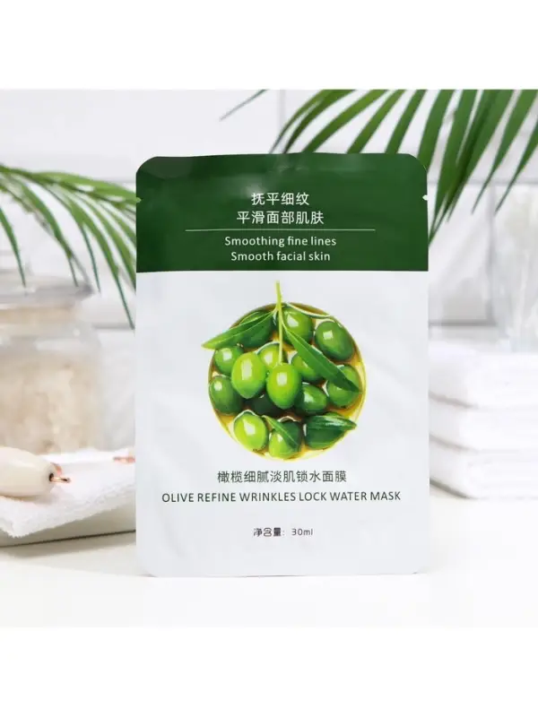 Тканевая маска для лица с экстрактом оливы, увлажняющая Тканевая маска для лица с экстрактом оливы, увлажняющая