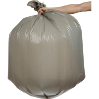 Мешки для мусора ПВД+добавка 240л 55мкм 10шт/рул серые 110х150см