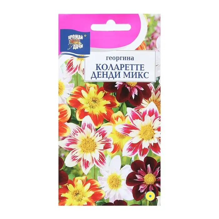 Семена цветов Георгина Смесь  Семена цветов Георгина Смесь "Коларетте Денди Микс", 0,2 г